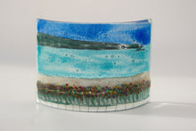Load image into Gallery viewer, Orkney Fused Glass small curve hand made by Flow Glass Orkney Islands Scotland