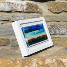 Load image into Gallery viewer, Orkney Fused Glass Oblong Frame hand made by Flow Glass Orkney Islands Scotland
