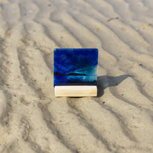 Load image into Gallery viewer, Hoy fused glass tea light holder hand made by Flow Glass Orkney Islands Scotland