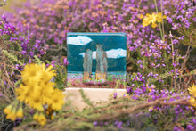 Load image into Gallery viewer, Ring of Brodgar Fused Glass tea light holder hand made by Flow Glass Orkney Islands Scotland