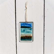 Load image into Gallery viewer, Orkney Fused Glass Small Hanging hand made by Flow Glass Orkney Islands Scotland