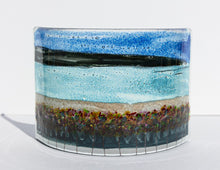 Load image into Gallery viewer, Orkney Fused Glass small curve hand made by Flow Glass Orkney Islands Scotland
