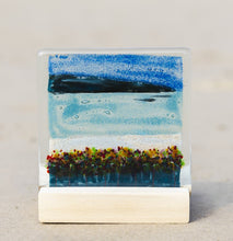 Load image into Gallery viewer, Orkney Fused glass tea light holder hand made by Flow Glass Orkney Isles Scotland