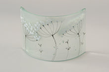 Load image into Gallery viewer, Cow Parsley Fused Glass small curve by Flow Glass Orkney Isles Scotland