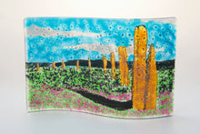 Load image into Gallery viewer, Ring of Brodgar Fused glass curve by Flow Glass Orkney Islands Scotland