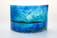 Load image into Gallery viewer, Hoy fused glass large curve hand made by Flow Glass Orkney Islands Scotland