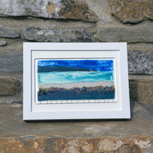 Load image into Gallery viewer, Orkney Fused Glass Oblong Frame hand made by Flow Glass Orkney Islands Scotland 
