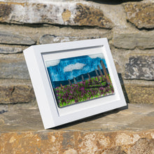 Load image into Gallery viewer, Ring of Brodgar fused glass oblong frame hand made by Flow Glass Orkney Islands Scotland
