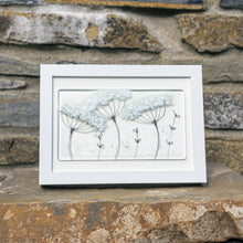 Load image into Gallery viewer, Cow Parsley oblong curve by Flow Glass Orkney Isles Scotland
