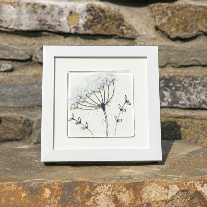 Cow Parsley small frame hand made by Flow Glass Orkney Isles Scotland