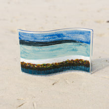 Load image into Gallery viewer, Orkney Fused Glass Large Wave hand made by Flow Glass Orkney Islands Scotland
