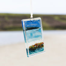 Load image into Gallery viewer, Orkney Fused Glass Small Hanging hand made by Flow Glass Orkney Islands Scotland
