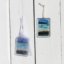 Load image into Gallery viewer, Orkney Fused Glass Small Hanging hand made by Flow Glass Orkney Islands Scotland
