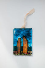 Load image into Gallery viewer, Ring of Brodgar fused glass small hanging hand made by Flow Glass Orkney Islands Scotland 
