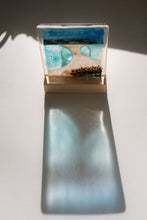 Load image into Gallery viewer, St Ninian's Isles Fused Glass Tea Light holder by Flow Glass Orkney Islands Scotland
