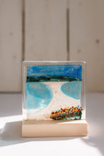 Load image into Gallery viewer, St Ninian's Isles Fused Glass Tea Light holder by Flow Glass Orkney Islands Scotland
