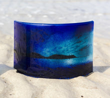 Load image into Gallery viewer, Hoy fused glass large curve hand made by Flow Glass Orkney Islands Scotland
