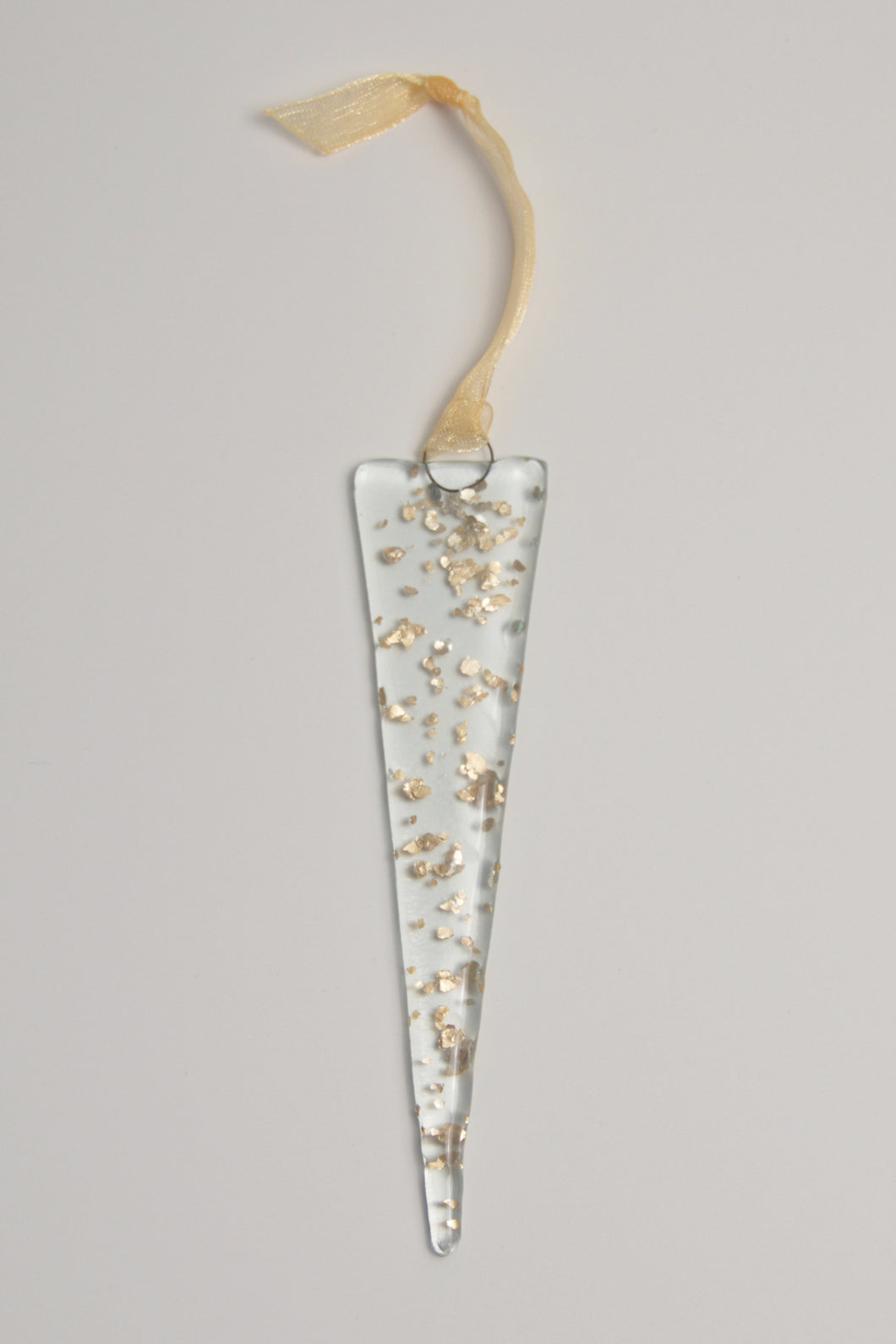 Gold Icicle hanging by Flow Glass Orkney Islands Scotland
