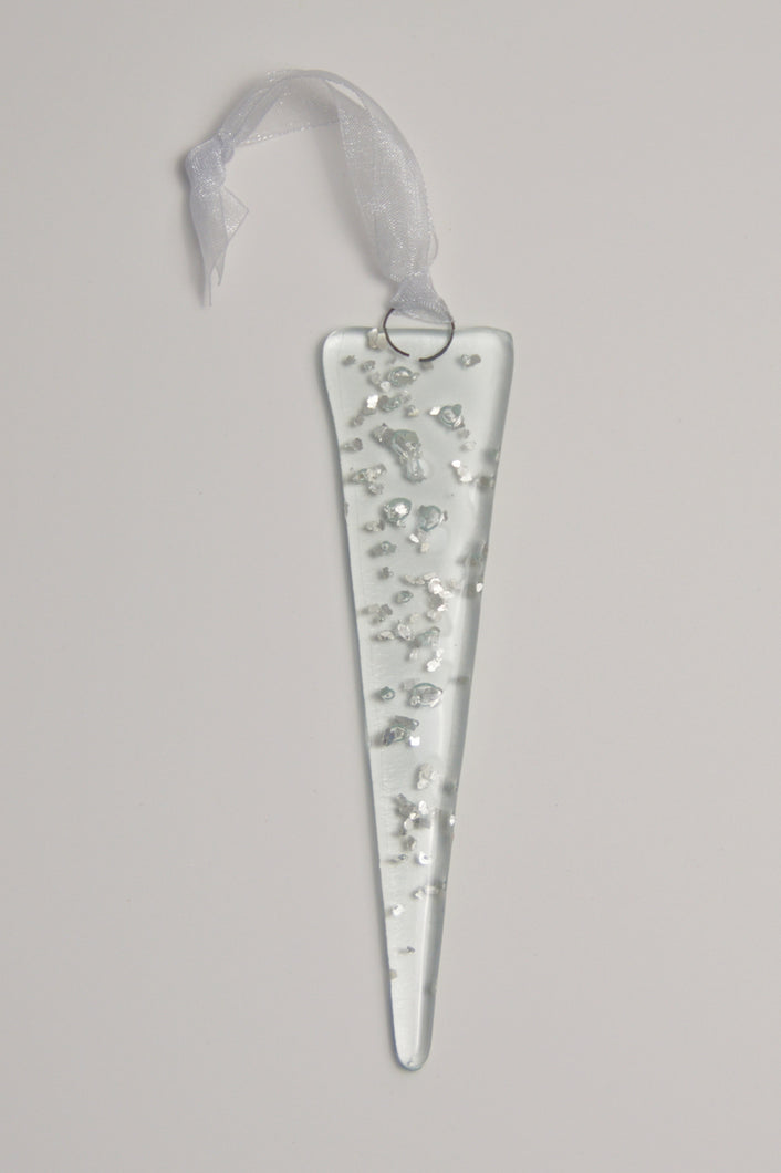 Silver Icicle hanging by Flow Glass Orkney Islands Scotland