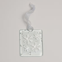 Load image into Gallery viewer, Silver multi snowflake hanging by Flow Glass Orkney Islands Scotland
