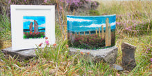 Load image into Gallery viewer, Ring of Brodgar fused glass Curve and small picture by Flow Glass Orkney Islands Scotland
