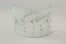 Load image into Gallery viewer, Cow Parsley Fused Glass small curve by Flow Glass Orkney Isles Scotland
