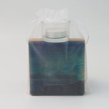 Load image into Gallery viewer, Hoy Fused Glass Tea Light holder by Flow Glass Orkney Islands Scotland
