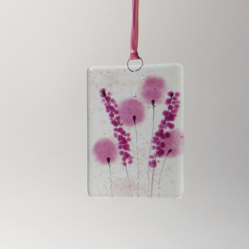 Lavender Hanging small by Flow Glass Orkney Islands Scotland