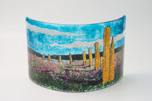 Load image into Gallery viewer, Ring of Brodgar Large fused glass curve by Flow Glass Orkney Islands Scotland
