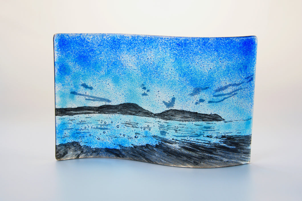 Hoy Fused Glass wave by Flow Glass Orkney Islands scotland